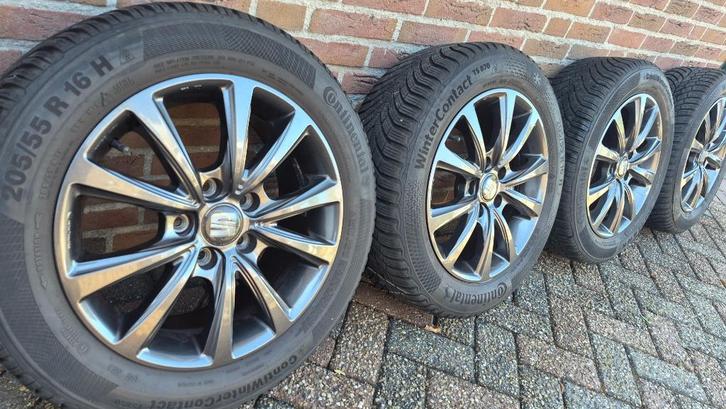 ❄️ Winterset 16inch Seat Leon/VW Golf/Audi A3, Auto-onderdelen, Banden en Velgen, Banden en Velgen, Winterbanden, 16 inch, 205 mm
