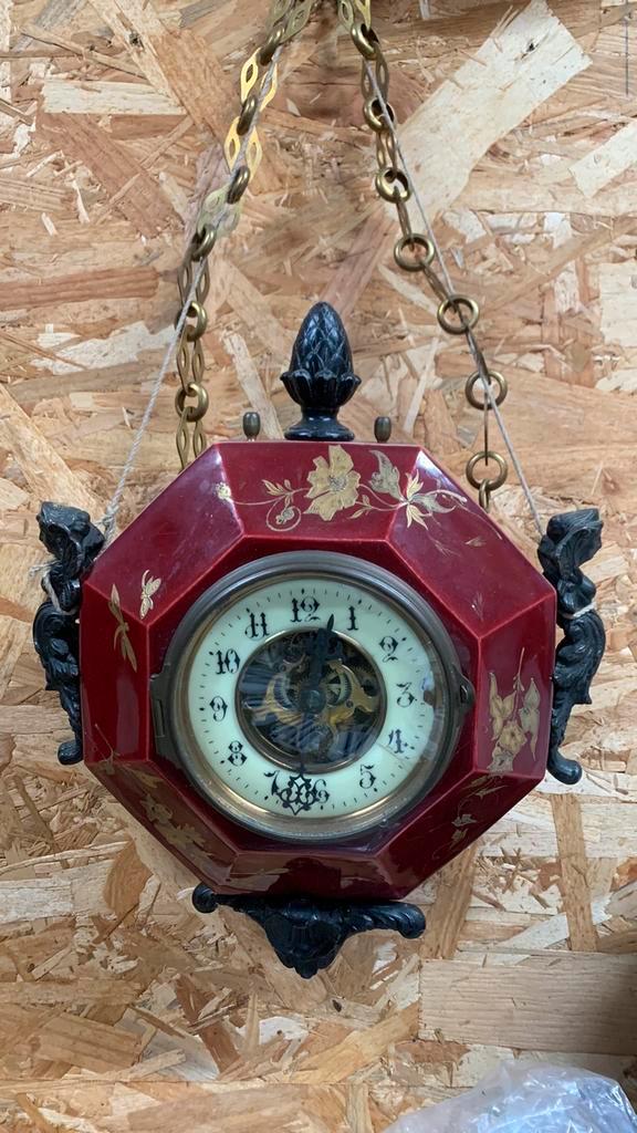 Porseleine klok, Antiek en Kunst, Antiek | Klokken, Ophalen of Verzenden