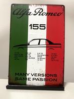 Alfa Rome 155 metalen reclamebord (Old Look), Ophalen of Verzenden, Nieuw, Auto's