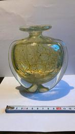 Mdina Glass vaasje met gele accenten, Antiek en Kunst, Antiek | Glas en Kristal, Ophalen of Verzenden