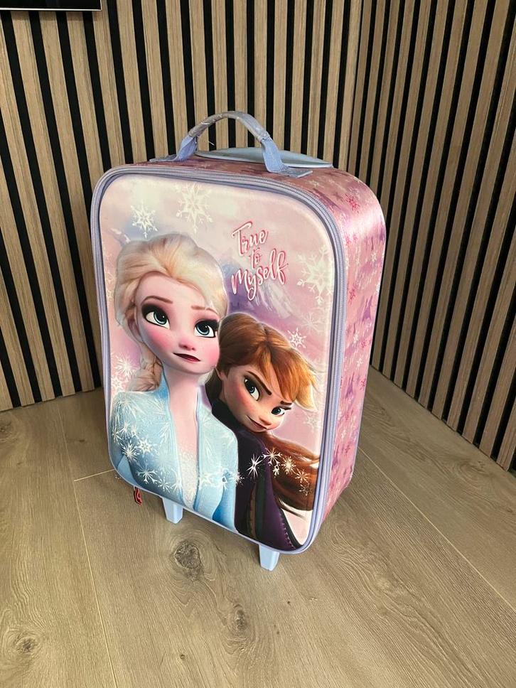 Frozen zachte roll koffer. Ca 33x52x17cm, Sieraden, Tassen en Uiterlijk, Koffers, Gebruikt, Zacht kunststof, 50 tot 60 cm, Minder dan 35 cm