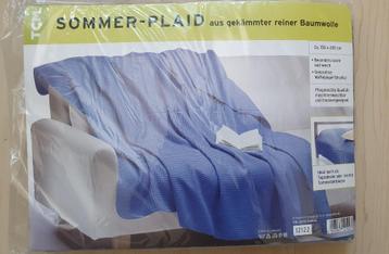 Nieuw lichte grote zomer deken 1,5x2 m. katoenen bank NP€50 beschikbaar voor biedingen