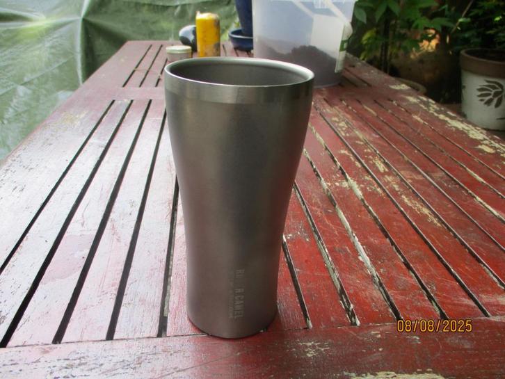 Titanium Bier Beker, Dubbelwandig., Verzamelen, Biermerken, Glas of Glazen, Overige merken, Ophalen of Verzenden