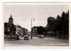 Enschede jaren '50. Markt met Sint Jacobuskerk (auto)., 1940 tot 1960, Ongelopen, Ophalen of Verzenden, Overijssel