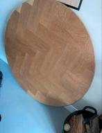 Tafelblad visgraad 120 cm doorsnee rond, Huis en Inrichting, Tafels | Eettafels, Ophalen, Rond, 100 tot 150 cm