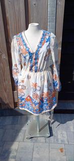 Prachtige jurk met lange mouw. Maat S. Cotton Club, Nieuw, Cotton Club, Ophalen of Verzenden, Wit