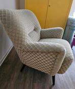 Vintage fauteuil velours groen velvet cocktailstoel retro, Ophalen
