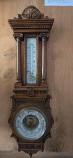 Antieke Barometer met Thermometer, Antiek en Kunst, Ophalen of Verzenden