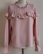 Shein roze blouse met kant en roesels mt. M, Maat 38/40 (M), Ophalen of Verzenden, Zo goed als nieuw, Roze