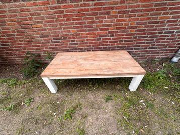 Mooie witten salon tafel 2 stuks 70x140x42 beschikbaar voor biedingen