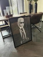 Karl lagerfeld foto in lijst, Ophalen, Zo goed als nieuw, Schilderij, 75 cm of meer