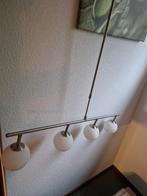 Moderne hanglamp met vier glazen bollen, Ophalen, Glas, Modern