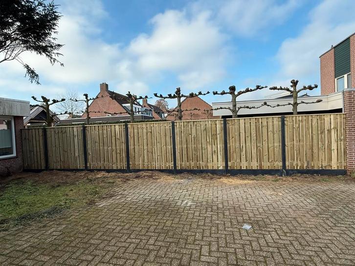 Hout-beton schutting v.a. €115,- pm incl montage & matrialen, Tuin en Terras, Schuttingen, Nieuw, Hout, 1 tot 2 meter, 6 meter of meer