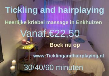 Kriebel massage beschikbaar voor biedingen