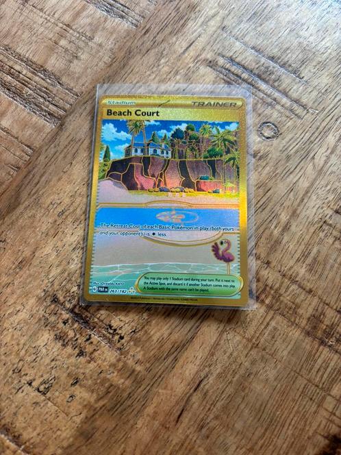 Paradox Rift Beach Court 263/182 NM, Hobby en Vrije tijd, Verzamelkaartspellen | Pokémon, Zo goed als nieuw, Losse kaart, Ophalen of Verzenden