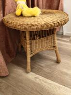 Vintage Rotan Bijzettafel, Antiek en Kunst, Ophalen of Verzenden