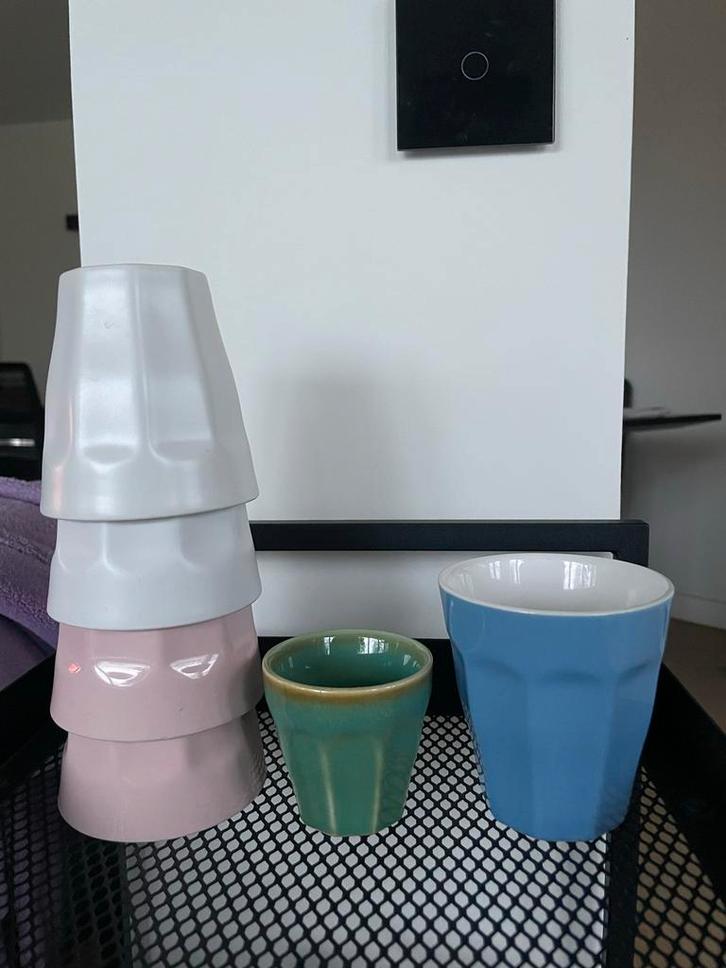 Diverse kopjes / Hema cups alles voor 4e, Huis en Inrichting, Keuken | Servies, Gebruikt, Kop(pen) en/of Schotel(s), Overige stijlen