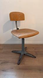 Oude vintage tekenstoel, Huis en Inrichting, Ophalen, Zo goed als nieuw, Zwart, Bureaukruk