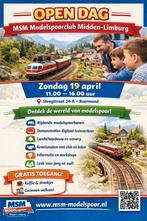 MSM open dag is op zo 19 april, Steegstraat. 24a Roermond, Ophalen, Gelijkstroom, Wagon, Overige merken