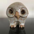 Vintage keramiek uiltje – lichtblauw/bruin – gemerkt X + H3., Ophalen of Verzenden, Huis en Inrichting