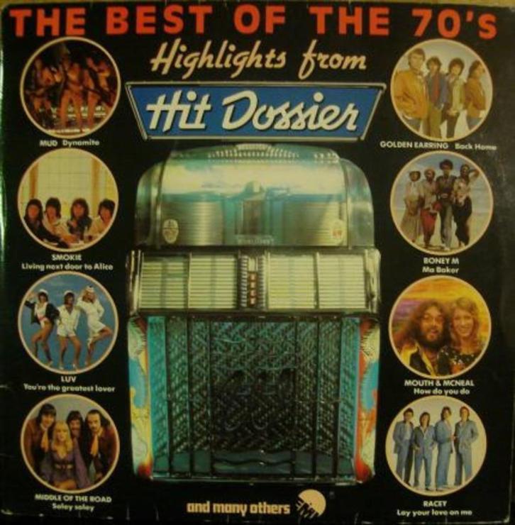 ELPEE: The best of the 70's - Highlights from Hit Dossier, Cd's en Dvd's, Vinyl | Verzamelalbums, Zo goed als nieuw, Pop, 12 inch