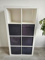 Ikea Kallax kast - 8 vakken - 77x147cm, Ophalen, Met plank(en), Gebruikt, 100 tot 150 cm
