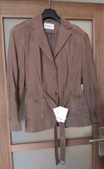 Delmod damesjas leer, Kleding | Dames, Jassen | Winter, Bruin, Nieuw, Ophalen of Verzenden, Maat 46/48 (XL) of groter