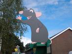 Straatversiering / feestpalen Ratatouille / dieren te huur, Ophalen, Gebruikt, Overige