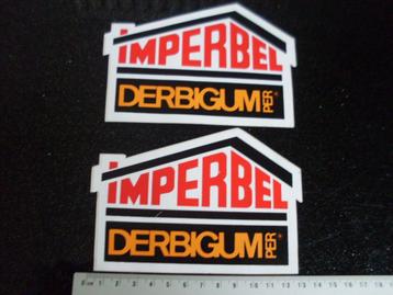 2x sticker imperbel derbigum per logo beschikbaar voor biedingen