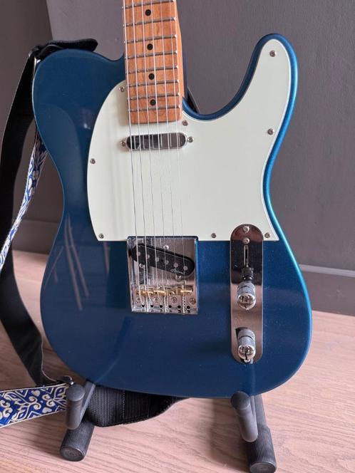 gitaar Telecaster model Harley Benton TE-62CC LPB met hoes, Muziek en Instrumenten, Snaarinstrumenten | Gitaren | Elektrisch, Zo goed als nieuw