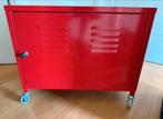 Ikea rood metalen lockerkastje op wieltjes 60x40 hoogte 50, Huis en Inrichting, Kasten | Lockerkasten, Ophalen, Gebruikt