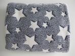 Plaid blauw met 'Glow in the dark' sterren 150 x 125 cm, Ophalen of Verzenden, Zo goed als nieuw