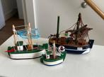 3 kleine vissersbootjes modelboot Antje visnetten, Ophalen of Verzenden