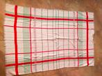 VINTAGE TAFELKLEED KLEED KERST GERUIT WIT ROOD RETRO 70 80, Huis en Inrichting, Tafelkleden, Ophalen of Verzenden, Zo goed als nieuw