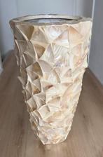 Hoge Schelpenpot Vaas - 96cm Handgemaakt, Tuin en Terras, Bloempotten, Ophalen, Overige materialen, 40 cm of meer, Rond