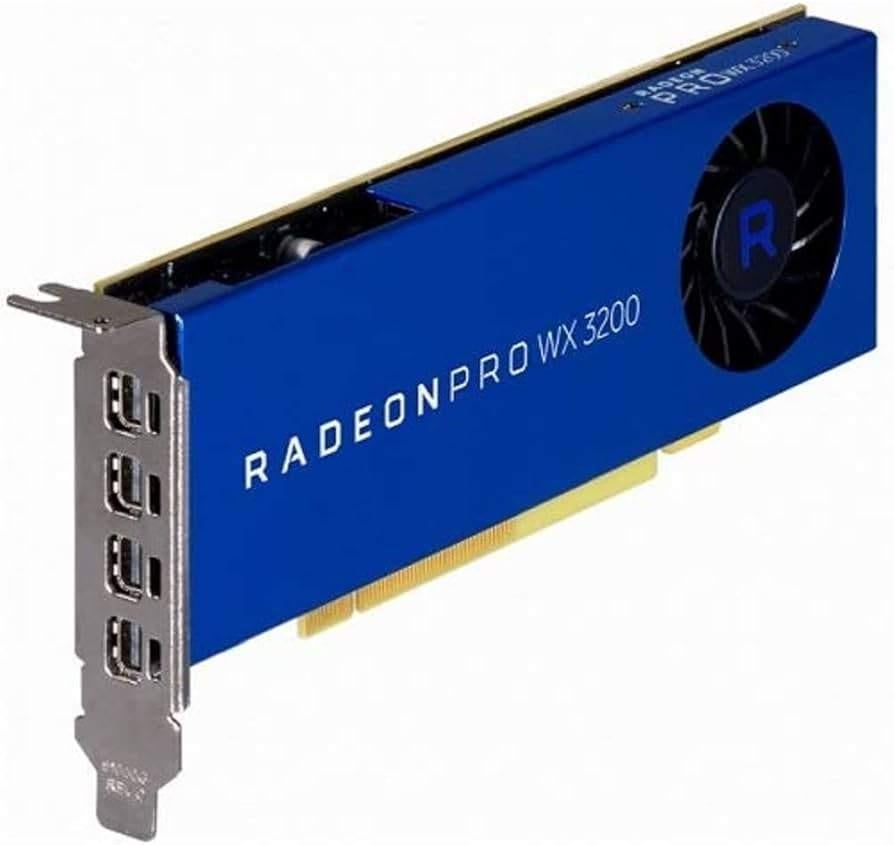 AMD Radeon Pro WX 3200 4GB GDDR5 Graphics Card, Computers en Software, Videokaarten, Gebruikt, PCI-Express 3.0, GDDR5, Verzenden