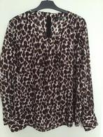 Dames blouse met panter print, Ophalen of Verzenden, Zo goed als nieuw, Maat 46/48 (XL) of groter