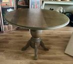 Ronde houten eettafel, Ophalen, Rond, Vier personen, 100 tot 150 cm