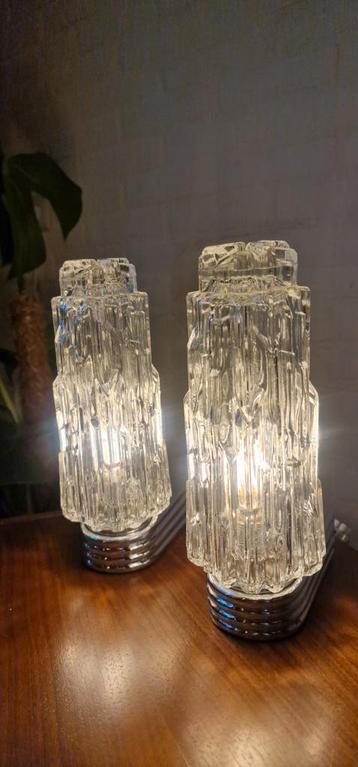 Set vintage muurlampjes - chroom beschikbaar voor biedingen