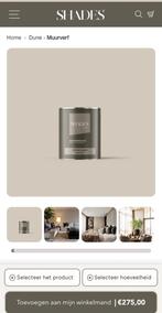 Eric kuster muurverf dune 10 liter nieuw, Ophalen, Nieuw, Beige