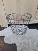 Metalen mand metaal mandje industrieel design, Overige materialen, Mand, Rond, Nieuw