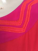 B409 Steps: maat 34=XS jurk jurkje rood/roze, Kleding | Dames, Jurken, Ophalen of Verzenden, Zo goed als nieuw, Knielengte, Steps