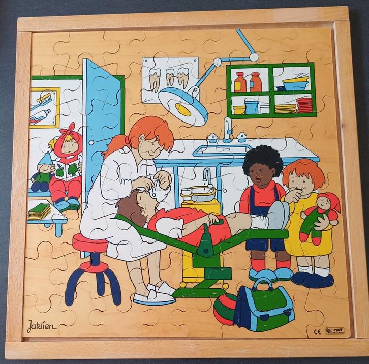 Rolf schoolpuzzel : bij de tandarts., Kinderen en Baby's, Speelgoed | Kinderpuzzels, Zo goed als nieuw, Ophalen of Verzenden
