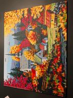 Pixelart Herfstlandschap - Handgemaakt Kunstwerk 9 Platen, Ophalen of Verzenden