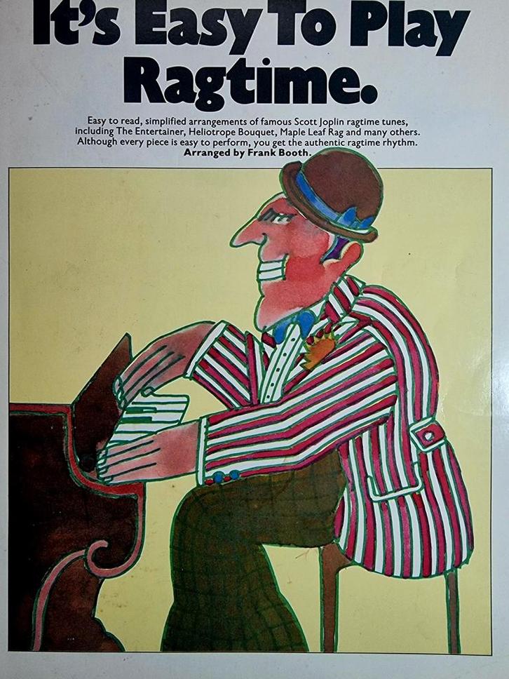 It's Easy To Play Ragtime - Scott Joplin Piano, Muziek en Instrumenten, Bladmuziek, Zo goed als nieuw, Artiest of Componist, Jazz