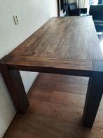 Acacia houten eettafel | 90 x 210 cm | 4-8 pers., Huis en Inrichting, Tafels | Eettafels, Ophalen, Gebruikt, 200 cm of meer, 50 tot 100 cm