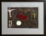Marc Chagall Kleuren Litho La Crucifixtion Mistique, Antiek en Kunst, Ophalen