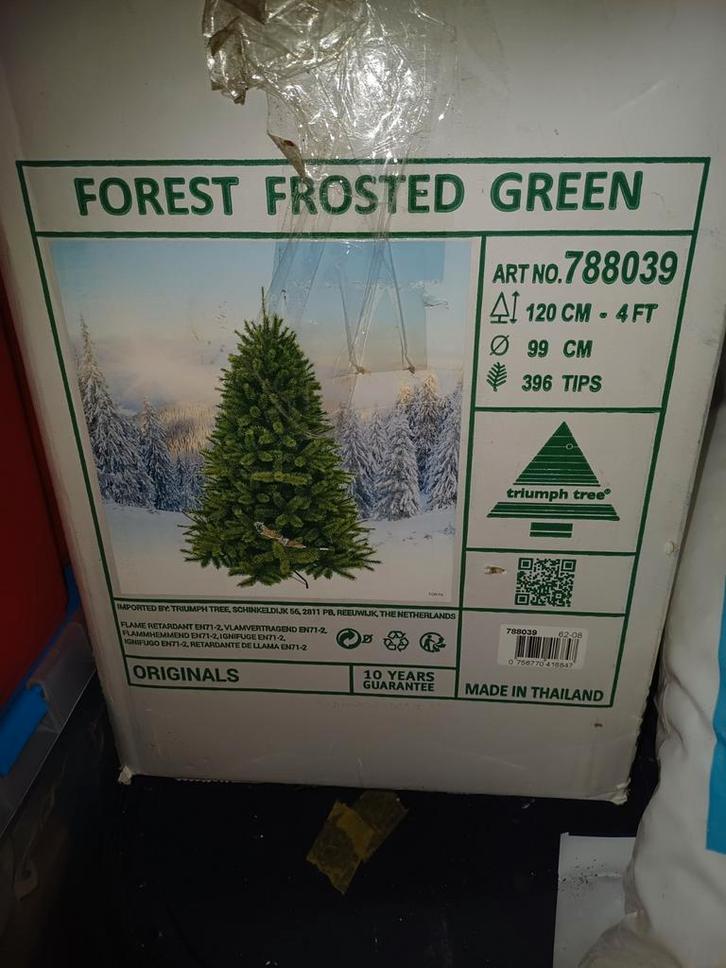 Mooie Kunstkerstboom - Triumph Tree Forest Frosted Green, Diversen, Kerst, Zo goed als nieuw, Ophalen of Verzenden
