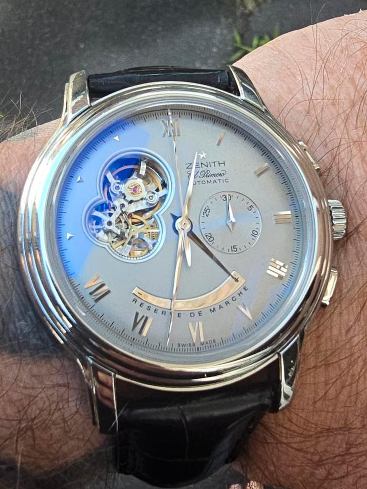 Zenith Grande Chronomaster xxt open dial El Primero, Sieraden, Tassen en Uiterlijk, Horloges | Heren, Zo goed als nieuw, Polshorloge