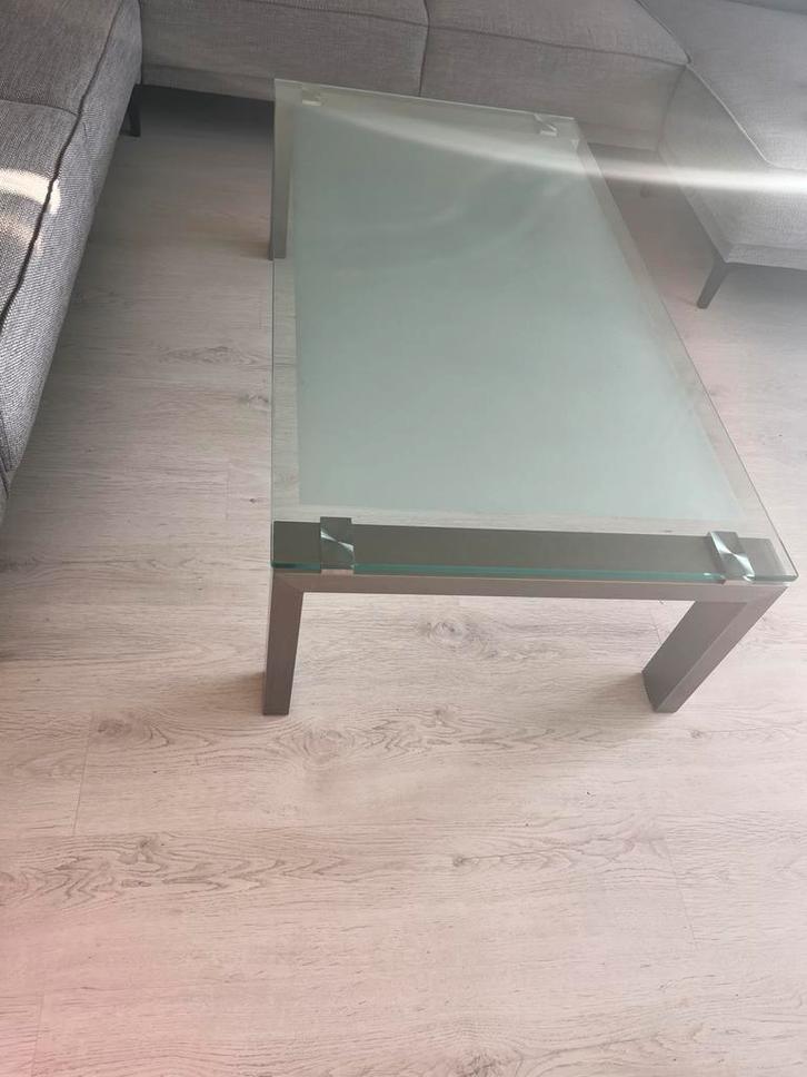 Eettafel met stoelen en salontafel Zeist, Huis en Inrichting, Tafels | Eettafels, Zo goed als nieuw, 50 tot 100 cm, Rechthoekig